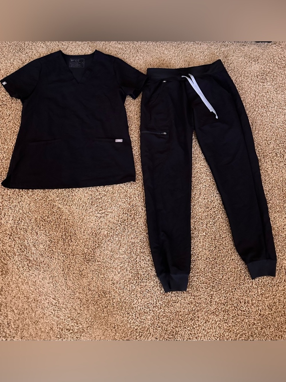 Figs Black Scrub Set Small
